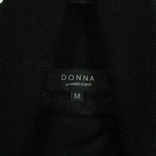 Laden Sie das Bild in den Galerie-Viewer, Second Hand DONNA Poncho Gr. M schwarz Strick mit Wolle (*)