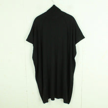 Laden Sie das Bild in den Galerie-Viewer, Second Hand DONNA Poncho Gr. M schwarz Strick mit Wolle (*)