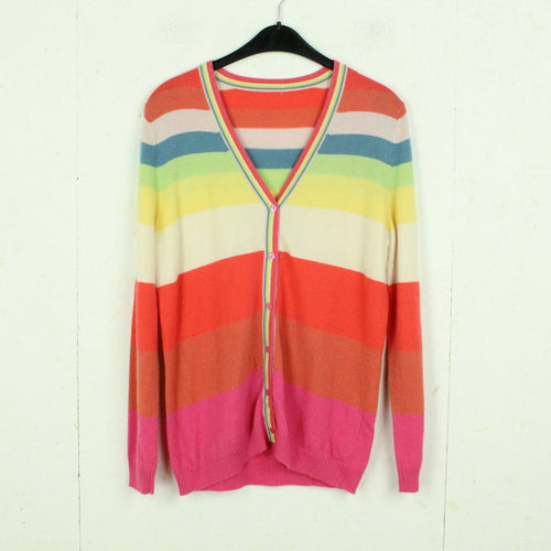 Second Hand KASCHMIR Strickjacke Gr. L bunt gestreift 