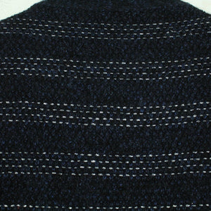 Second Hand RICH & ROYAL Strickjacke Gr. L schwarz dunkelblau silber Cardigan (*)