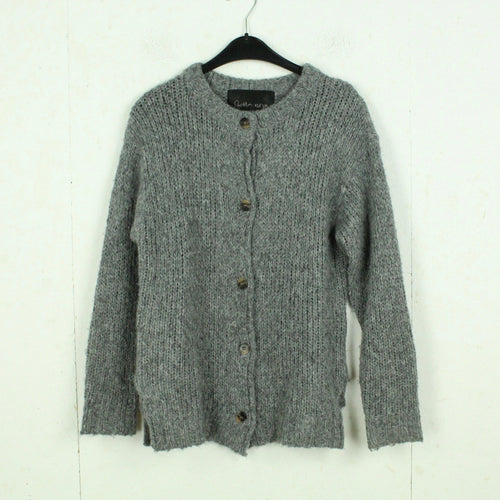 Second Hand STELLA NOVA Strickjacke Gr. S grau Grobstrick (*)