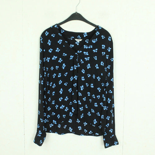 Second Hand MbyM Bluse Gr. S dunkelblau hellblau geblümt (*)