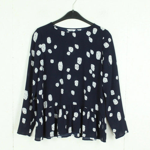 Second Hand ENVII Bluse Gr. M blau weiß gemustert (*)