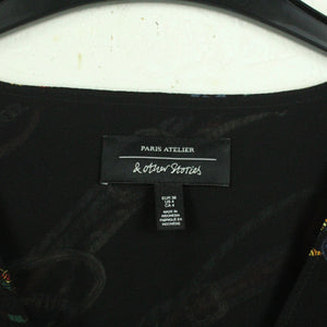 Second Hand &OTHER STORIES Kleid Gr. 36 schwarz gemustert Langarm (*)