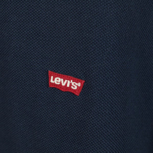 Vintage LEVI'S Poloshirt Gr. XXL dunkelblau, Knopfleiste