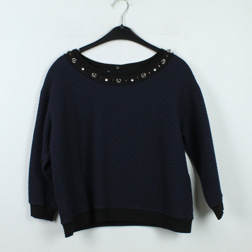 Second Hand PINKO Sweatshirt Gr. S dunkelblau 3/4-Arm (*)
