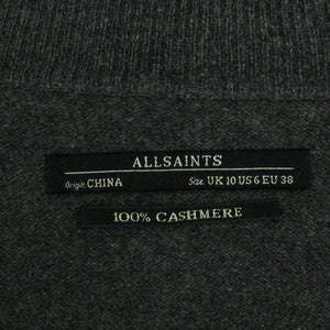 Second Hand ALL SAINTS Strickjacke Cardigan Gr. 38 grau Kaschmir (*)