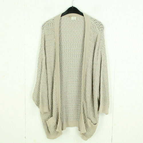 Second Hand AGNONA Cardigan Strickjacke Gr. 40 (It. 44) beige/grau meliert (*)