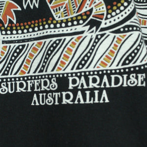 Vintage Souvenir T-Shirt Gr. M schwarz mit Print "Surfers Paradise Australia"