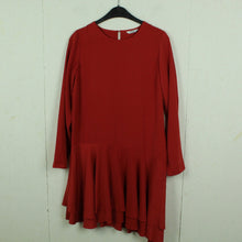 Laden Sie das Bild in den Galerie-Viewer, Second Hand ENVII Kleid Gr. S rot langarm aysmetrisch (*)
