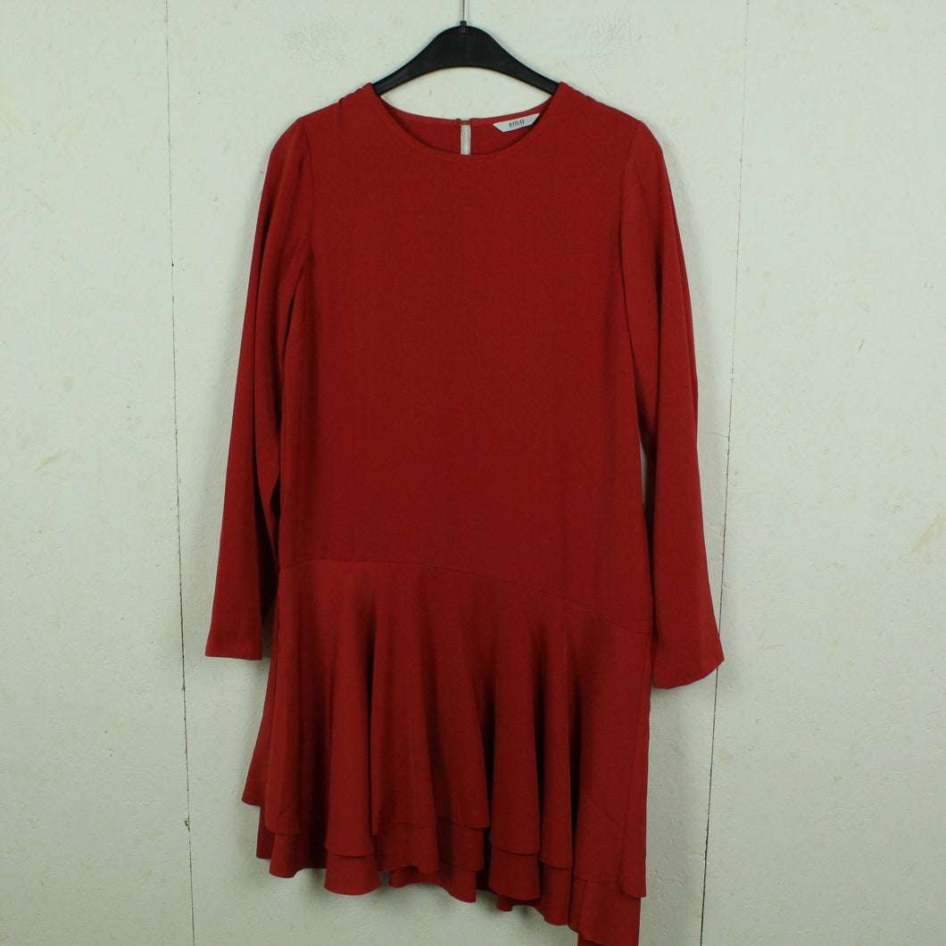 Second Hand ENVII Kleid Gr. S rot langarm aysmetrisch (*)