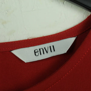 Second Hand ENVII Kleid Gr. S rot langarm aysmetrisch (*)