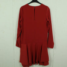 Laden Sie das Bild in den Galerie-Viewer, Second Hand ENVII Kleid Gr. S rot langarm aysmetrisch (*)
