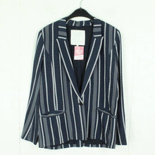 Laden Sie das Bild in den Galerie-Viewer, Second Hand IN WEAR Blazer Gr. 36 blau/weiß gestreift (*)