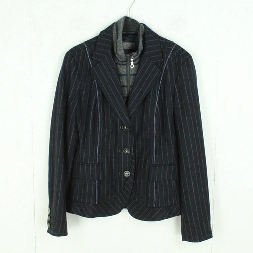 Second Hand LIQU Blazer Gr. 38 blau Nadelstreifen Jacke (*)