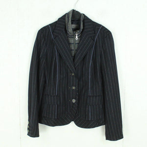 Second Hand LIQU Blazer Gr. 38 blau Nadelstreifen Jacke (*)