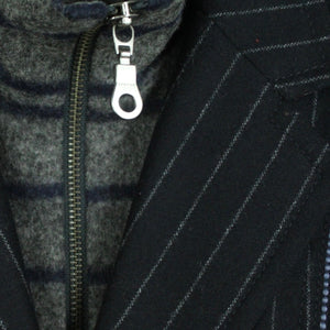 Second Hand LIQU Blazer Gr. 38 blau Nadelstreifen Jacke (*)