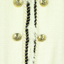 Laden Sie das Bild in den Galerie-Viewer, Second Hand SHIRTAPORTER Boucléjacke Gr. 36 (It. 42) weiß Jacke NEU (*)