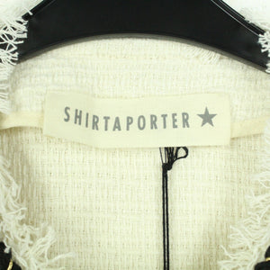 Second Hand SHIRTAPORTER Boucléjacke Gr. 36 (It. 42) weiß Jacke NEU (*)