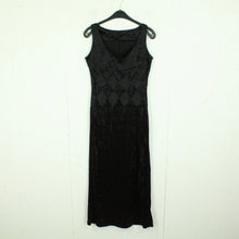 Laden Sie das Bild in den Galerie-Viewer, Vintage Samtkleid Gr. S schwarz Kleid Samt