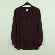Laden Sie das Bild in den Galerie-Viewer, Second Hand SELECTED FEMME Bluse Gr. 34 bordeaux Langarmbluse (*)