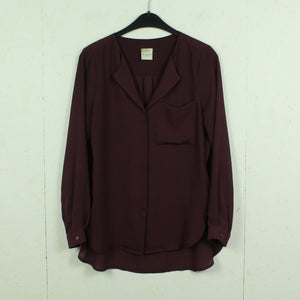 Second Hand SELECTED FEMME Bluse Gr. 34 bordeaux Langarmbluse (*)