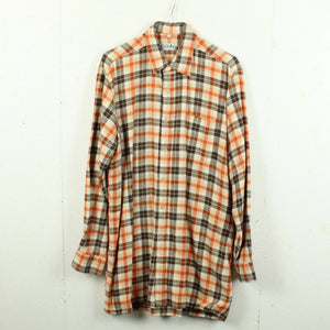 Vintage Flanellhemd Gr. M braun orange kariert Hemd