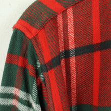 Laden Sie das Bild in den Galerie-Viewer, Vintage Flanellhemd Gr. M rot grün kariert Hemd auch als Jacke tragbar