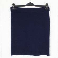Laden Sie das Bild in den Galerie-Viewer, Second Hand GANNI Rock Gr. XL blau Bleistiftrock (*)