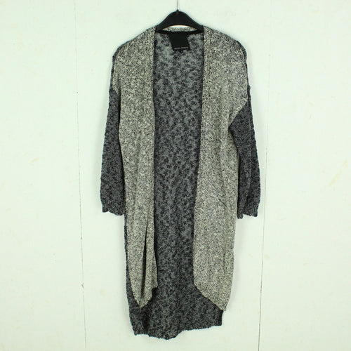 Second Hand SECOND FEMALE Cardigan Gr. M schwarz weiß meliert Strickjacke (*)