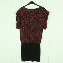 Laden Sie das Bild in den Galerie-Viewer, Second Hand GANNI Kleid Gr. S schwarz braun Animalprint (*)