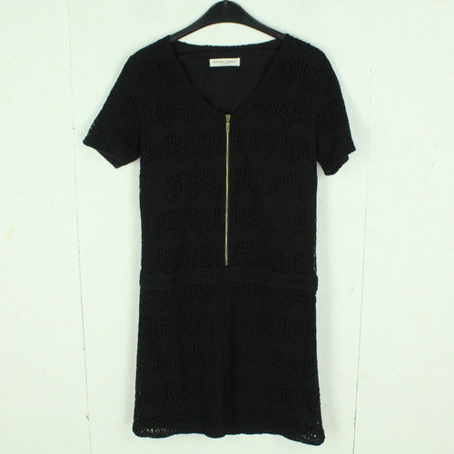 Second Hand SÉZANE x LA REDOUTE Kleid Gr. 36 schwarz Häkelkleid (*)