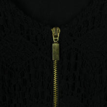 Laden Sie das Bild in den Galerie-Viewer, Second Hand SÉZANE x LA REDOUTE Kleid Gr. 36 schwarz Häkelkleid (*)