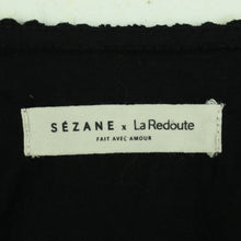 Laden Sie das Bild in den Galerie-Viewer, Second Hand SÉZANE x LA REDOUTE Kleid Gr. 36 schwarz Häkelkleid (*)