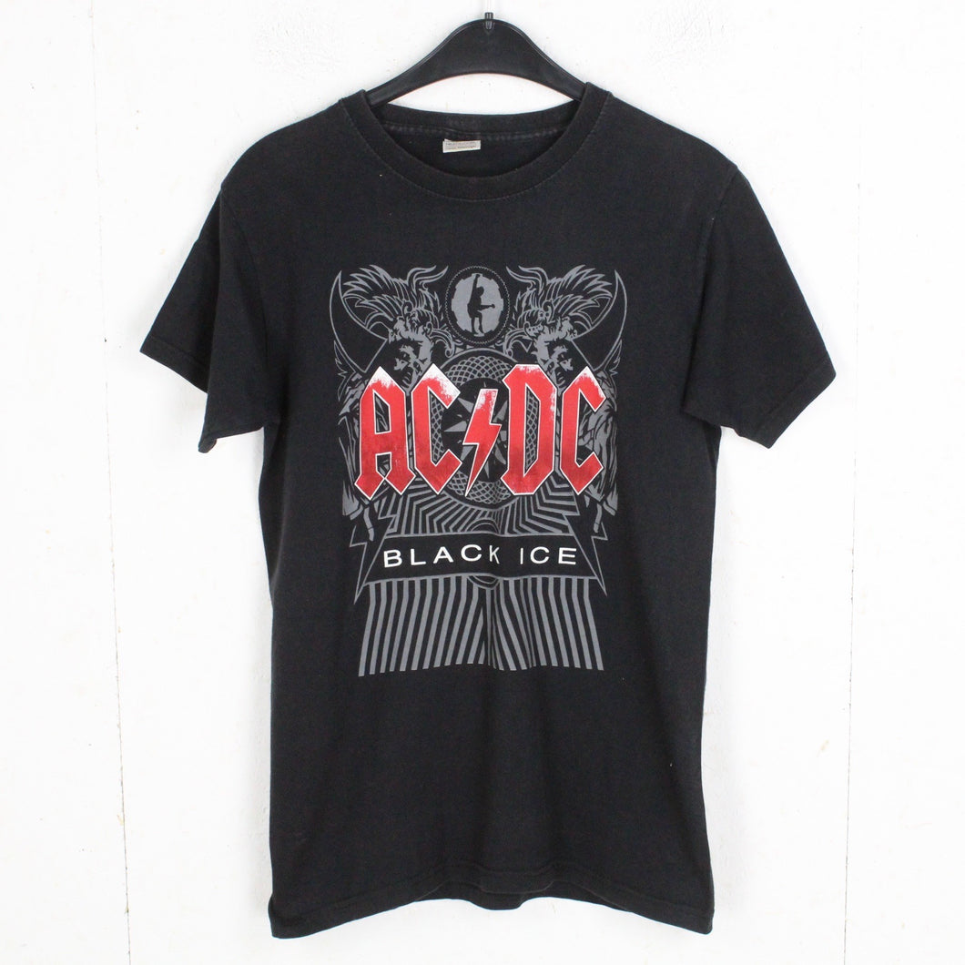 Vintage AC/DC T-Shirt Gr. S schwarz mit Print Bandshirt