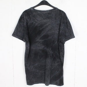 Vintage T-Shirt Gr. M schwarz grau mit Print Wikinger
