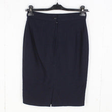 Laden Sie das Bild in den Galerie-Viewer, Vintage Rock Gr. S dunkelblau High Waist Rock