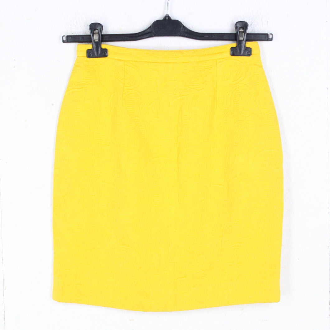 Vintage Rock Gr. S gelb High Waist Rock