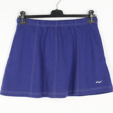Laden Sie das Bild in den Galerie-Viewer, Vintage Rock Gr. L blau High Waist Rock