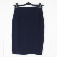 Laden Sie das Bild in den Galerie-Viewer, Vintage Rock Gr. S dunkelblau High Waist Rock