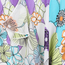 Laden Sie das Bild in den Galerie-Viewer, Vintage Rock Gr. XS bunt geblümt High Waist Rock