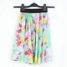 Laden Sie das Bild in den Galerie-Viewer, Vintage Rock Gr. XS bunt Crazy Pattern High Waist Rock