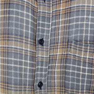 Vintage Flanellhemd Gr. XL grau braun kariert Hemd