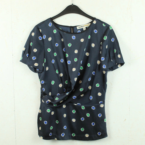 Second Hand CLEMENTS RIBEIRO Bluse Gr. 36 dunkelblau mehrfarbig  (*)
