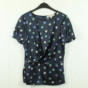 Second Hand CLEMENTS RIBEIRO Bluse Gr. 36 dunkelblau mehrfarbig  (*)