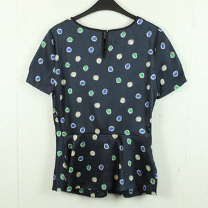 Second Hand CLEMENTS RIBEIRO Bluse Gr. 36 dunkelblau mehrfarbig  (*)
