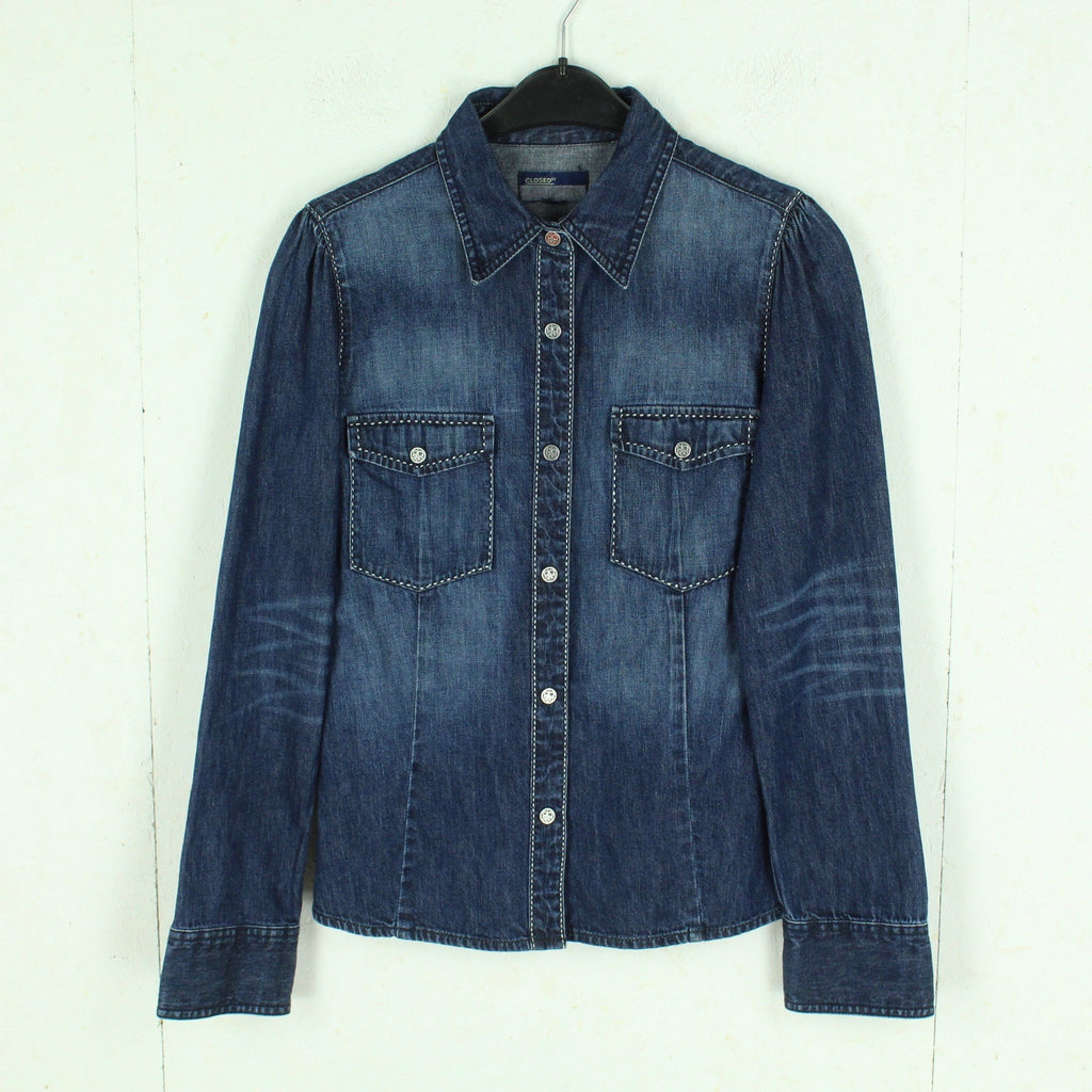 Second Hand CLOSED Jeanshemd Gr. M blau Hemd Denim (*)