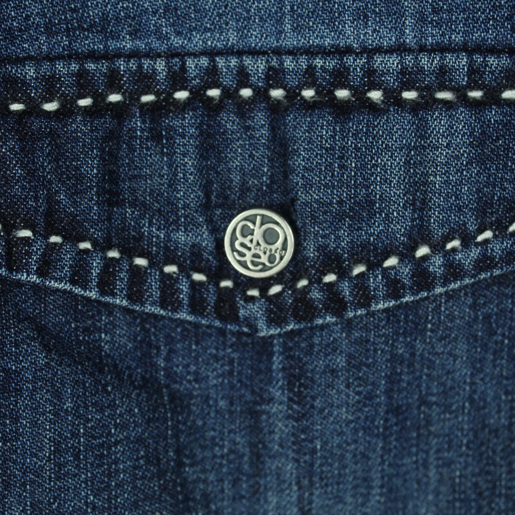 Second Hand CLOSED Jeanshemd Gr. M blau Hemd Denim (*)