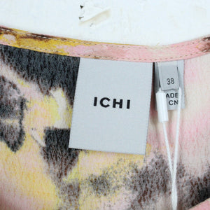 Second Hand ICHI Bluse Gr. 38 mehrfarbig abstrakt gemustert NEU (*)