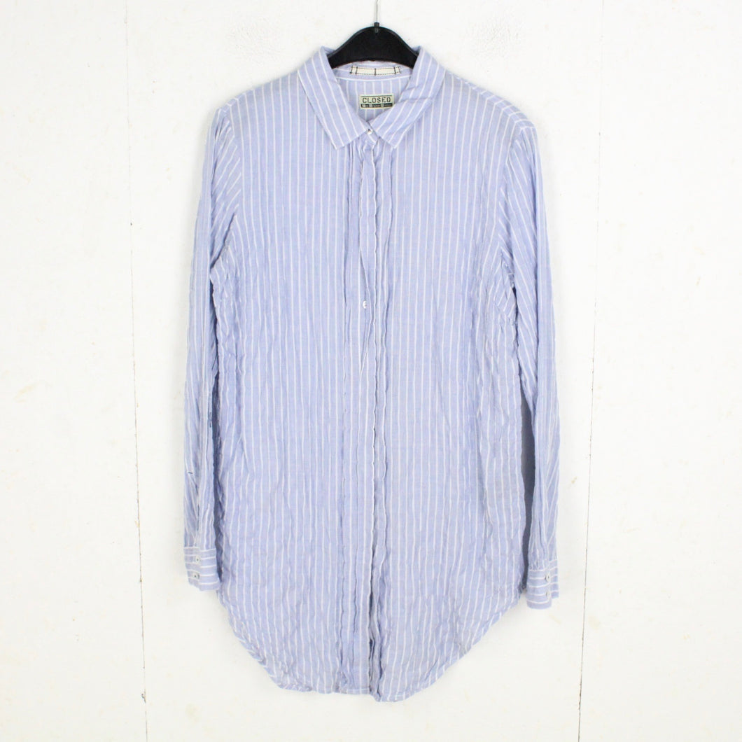 Second Hand CLOSED Bluse Gr. M blau weiß gestreift Hemdbluse (*)
